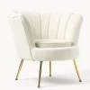 Sillon Coctel En Tejido Boucle Oyster
