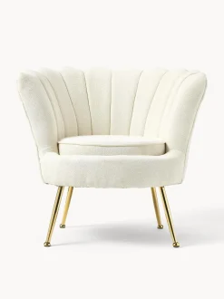 Sillon Coctel En Tejido Boucle Oyster