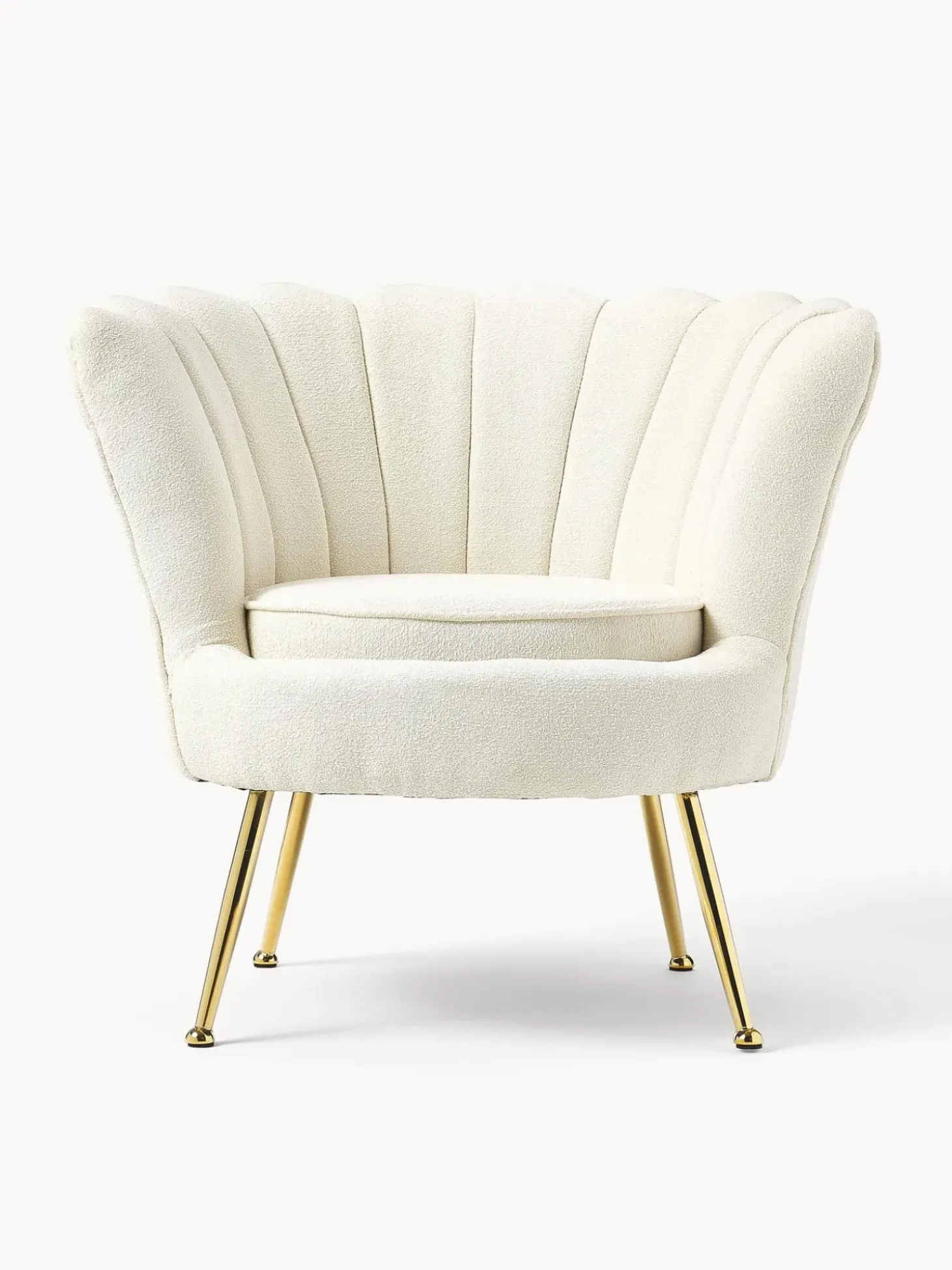 Sillon Coctel En Tejido Boucle Oyster