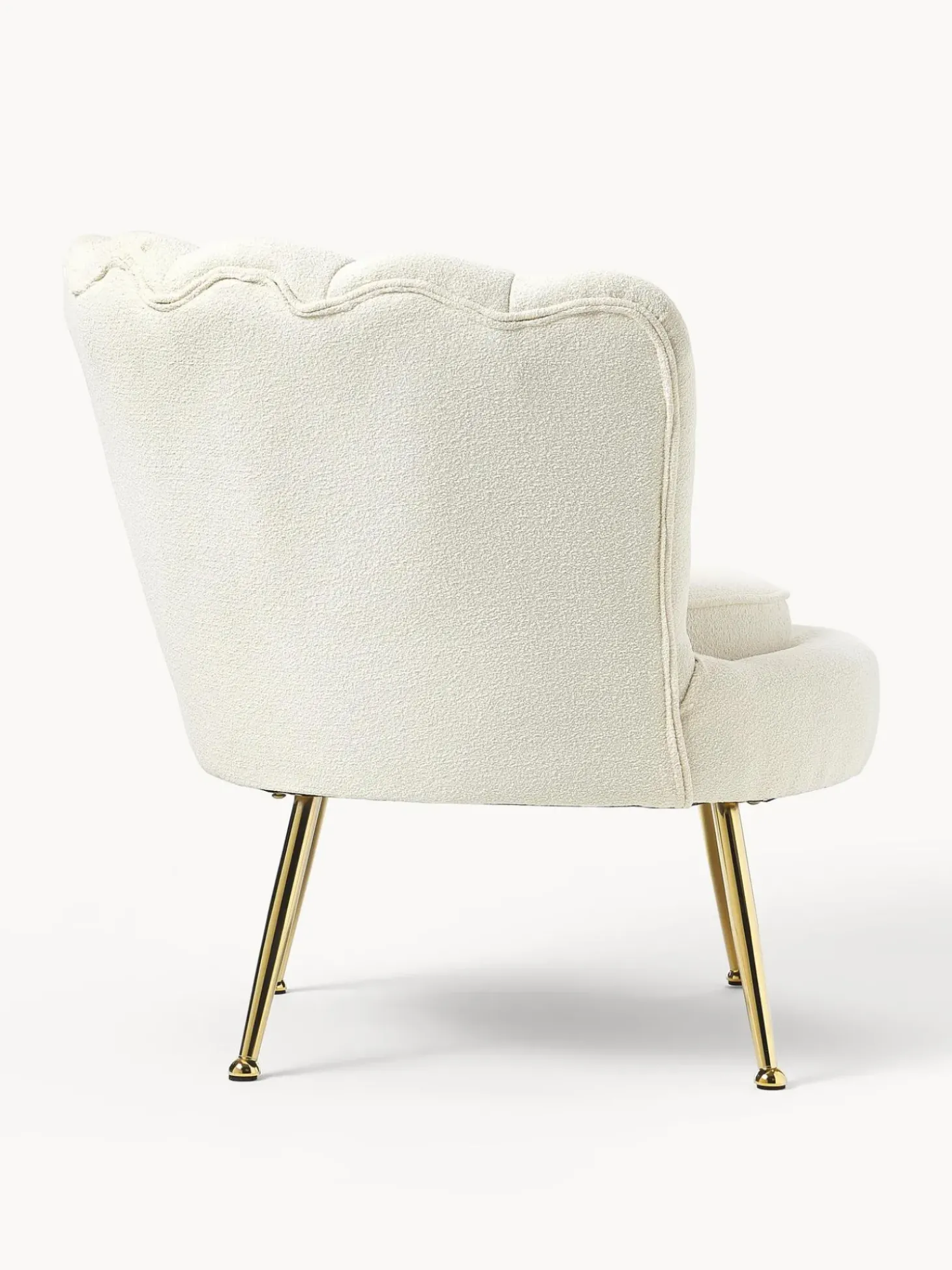 Sillon Coctel En Tejido Boucle Oyster