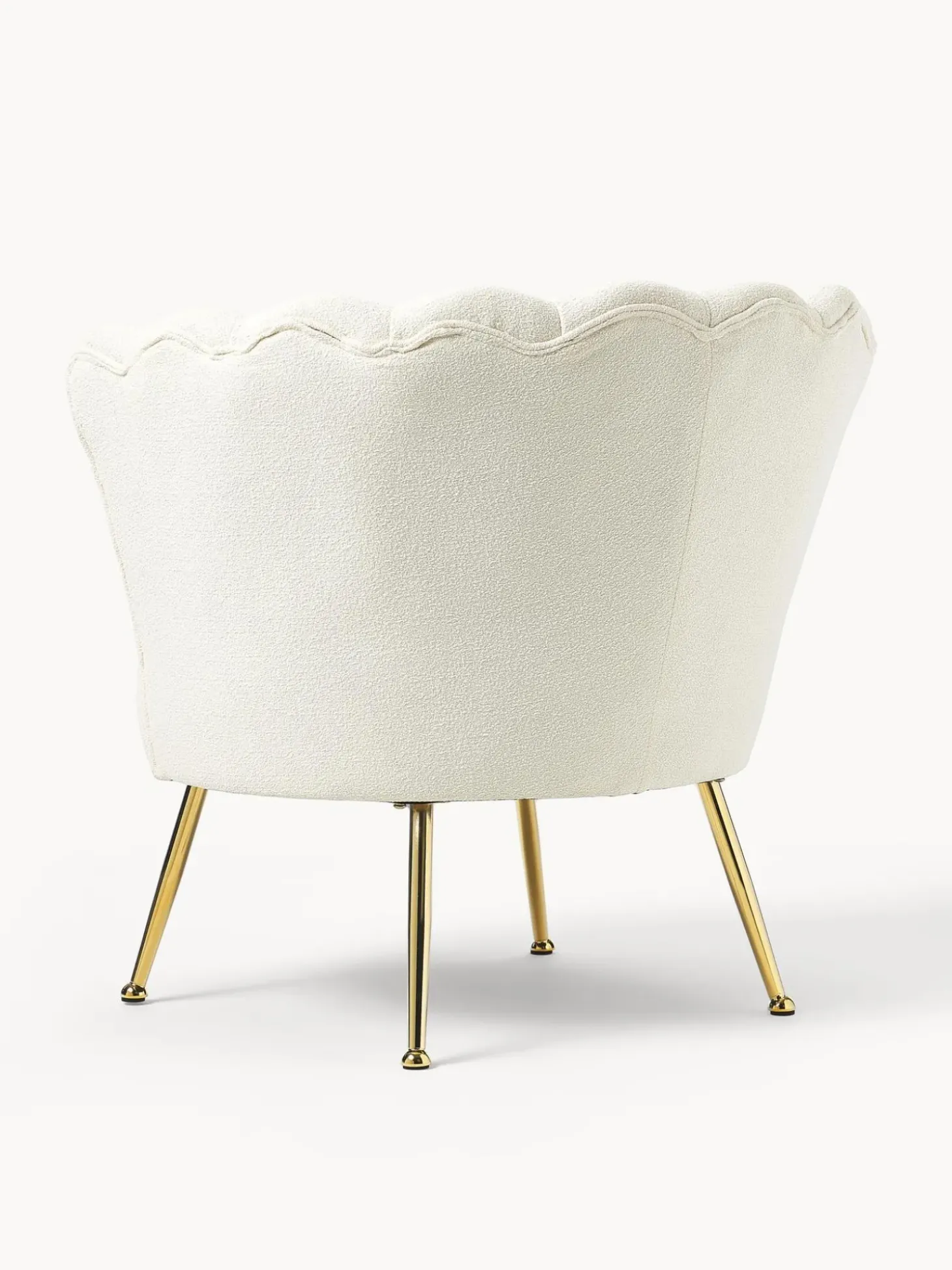 Sillon Coctel En Tejido Boucle Oyster