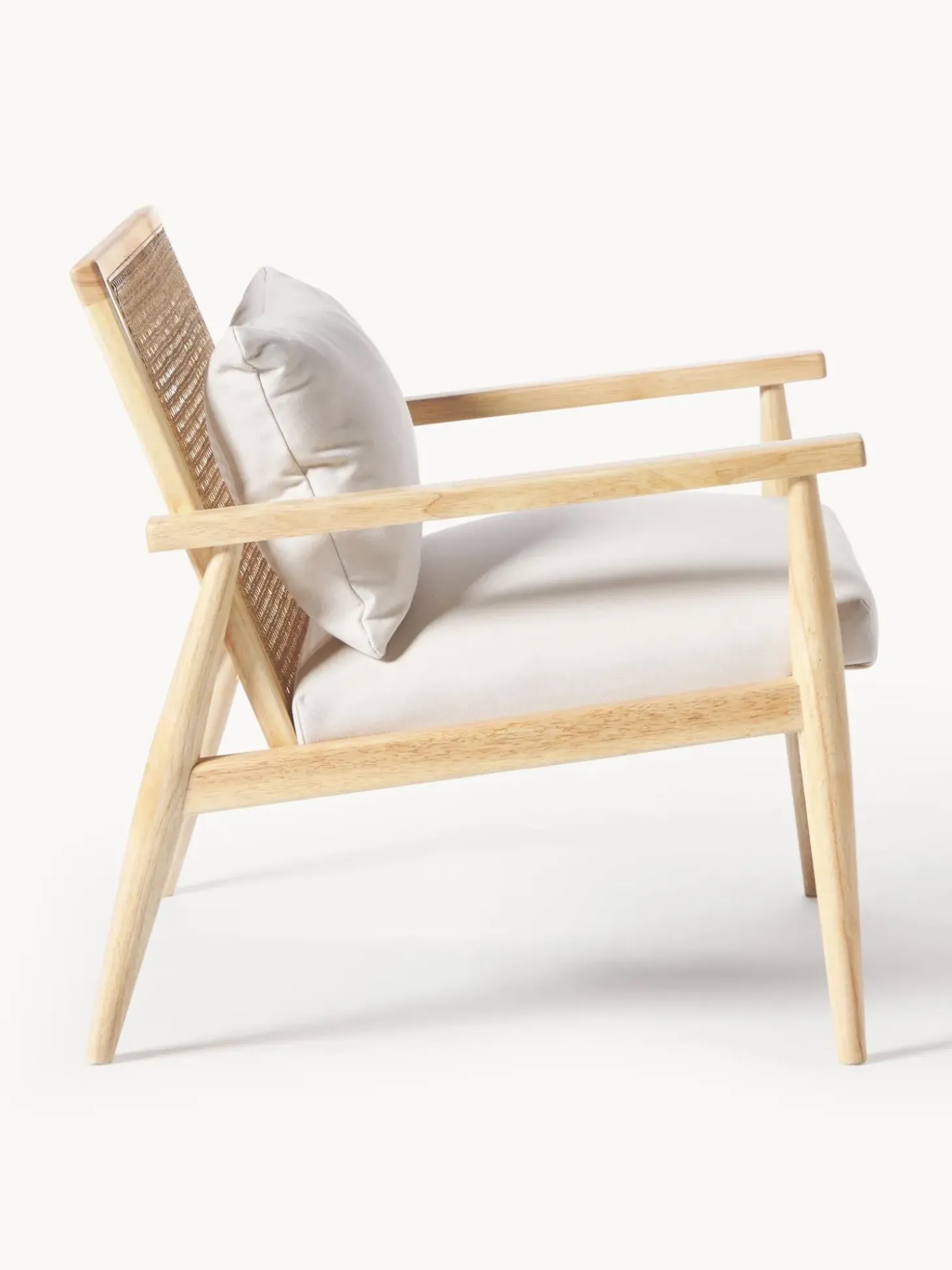 Sillon De Madera De Caucho Maciza Manuell