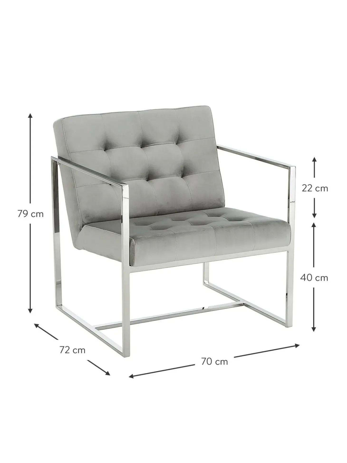 Sillon De Terciopelo Manhattan