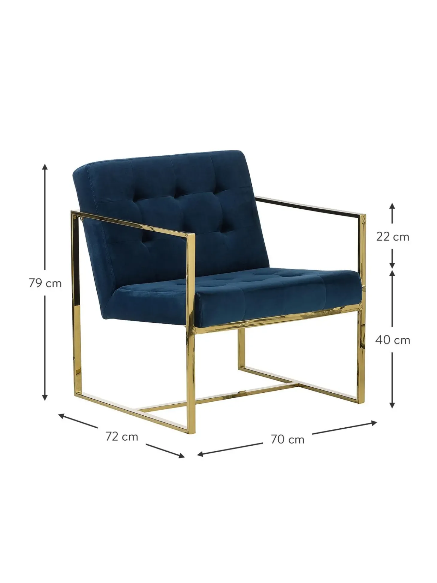 Sillon De Terciopelo Manhattan