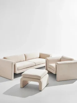 Sillon De Terciopelo Mika (3 Plazas)