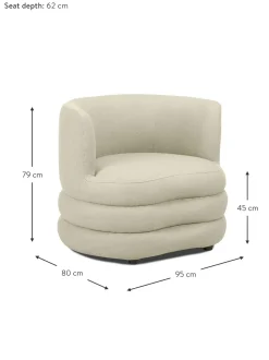 Sillon En Tejido Boucle De Diseno Solomon