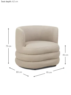 Sillon En Tejido Boucle De Diseno Solomon