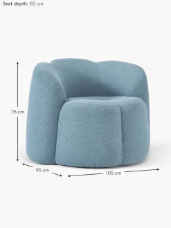 Sillon En Tejido Boucle Fleur