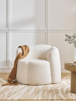 Sillon En Tejido Boucle Fleur