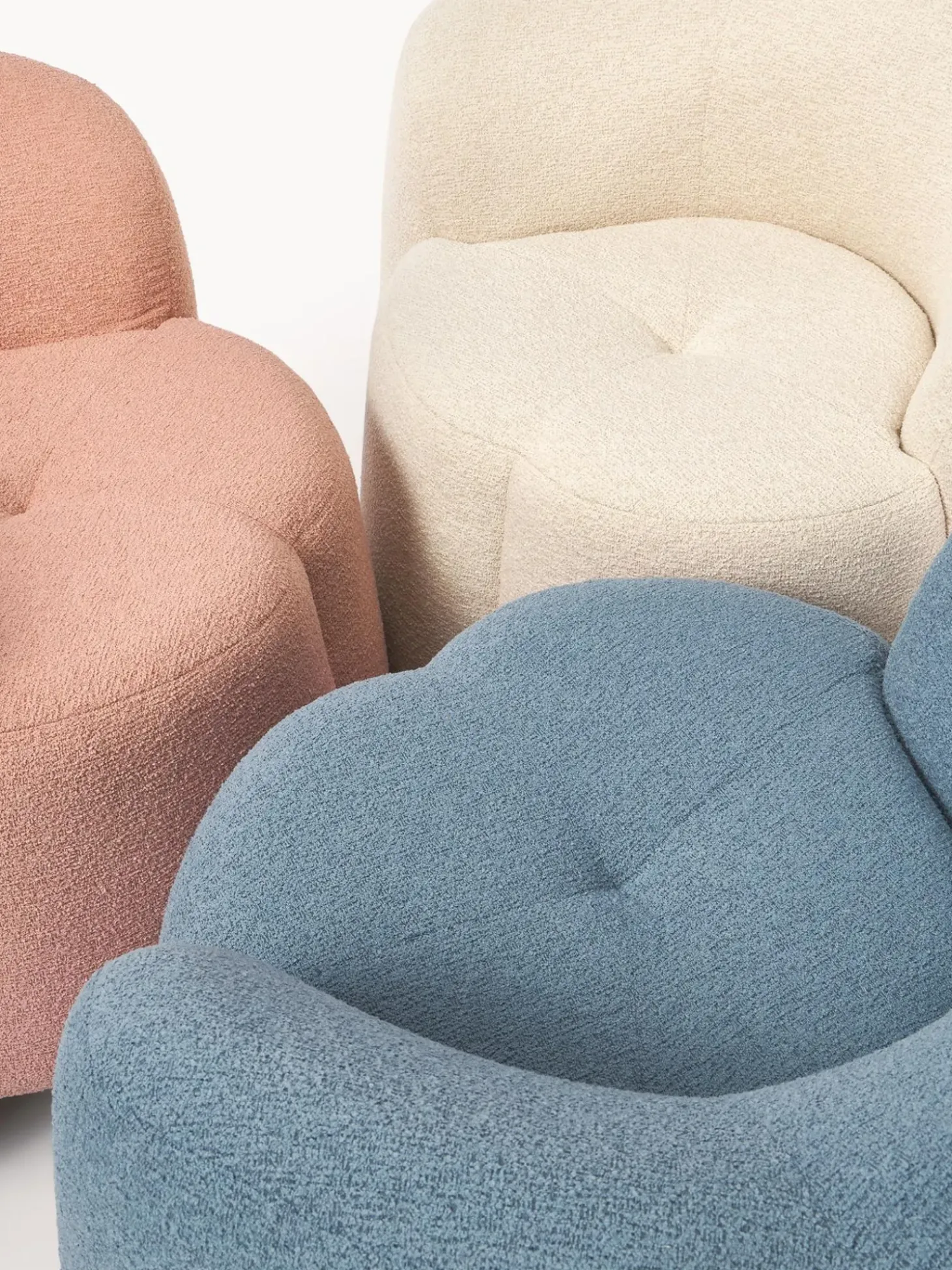 Sillon En Tejido Boucle Fleur