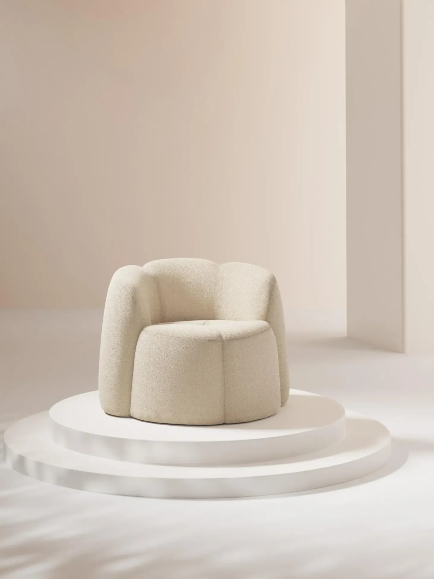 Sillon En Tejido Boucle Fleur