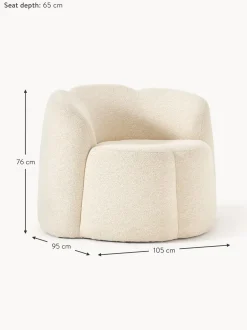 Sillon En Tejido Boucle Fleur