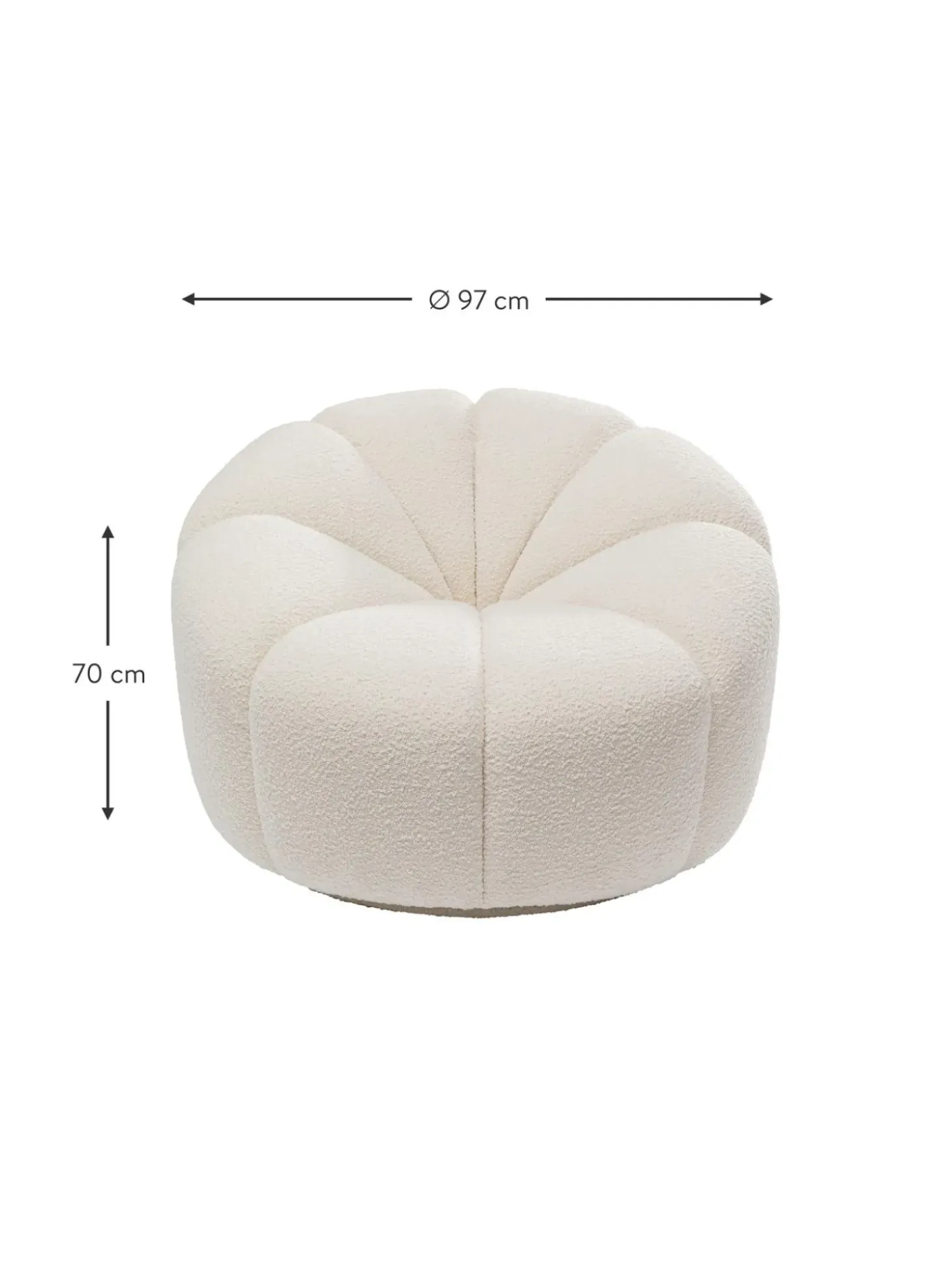 Sillon En Tejido Boucle Peppo Lounge