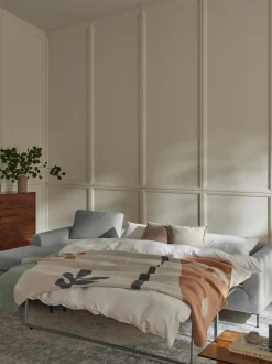 Sofa Cama Cucita (3 Plazas), Con Colchon