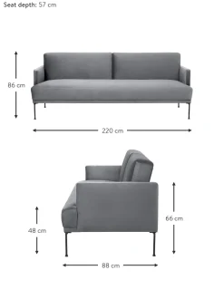 Sofa Cama De Terciopelo Fluente (3 Plazas)