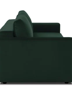 Sofa Cama De Terciopelo Tasha (3 Plazas), Con Espacio De Almacenamiento