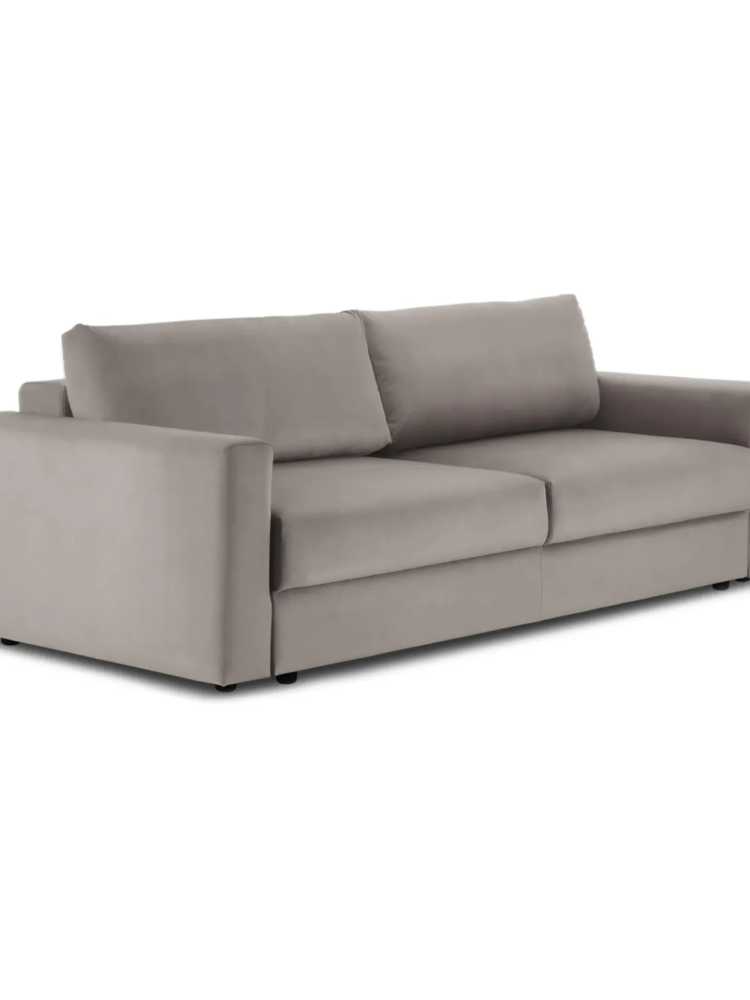 Sofa Cama De Terciopelo Tasha (3 Plazas), Con Espacio De Almacenamiento
