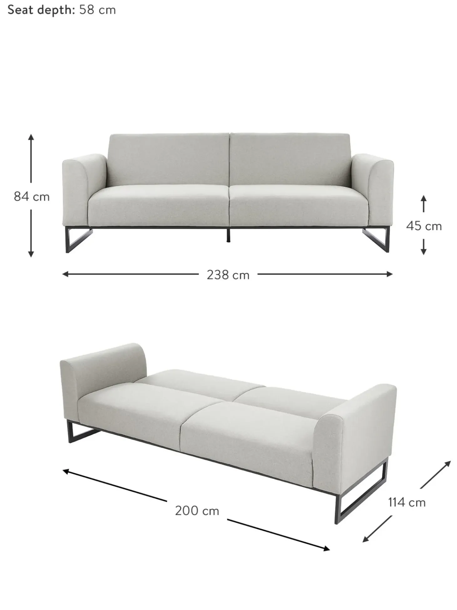 Sofa Cama Josephine (3 Plazas)