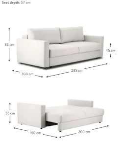 Sofa Cama Tasha (3 Plazas), Con Espacio De Almacenamiento