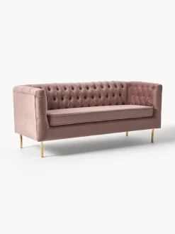Sofa Chesterfield De Terciopelo Chiara (2 Plazas)