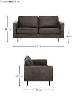 Sofa De Cuero Reciclado Hunter (2 Plazas)