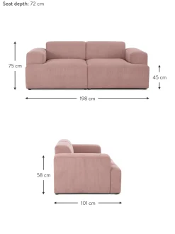 Sofa De Pana Melva (2 Plazas)