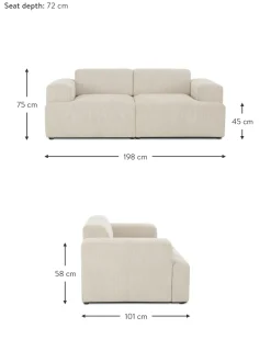 Sofa De Pana Melva (2 Plazas)
