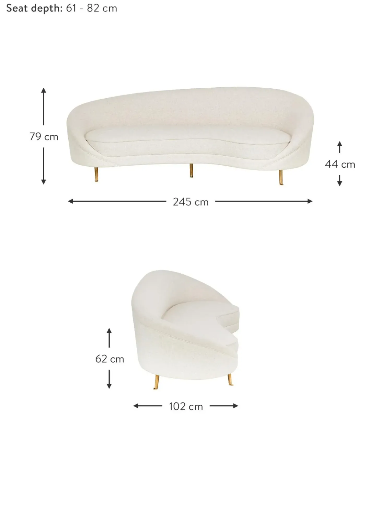 Sofa De Tejido Boucle Gatsby (3 Plazas)