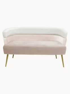 Sofa De Terciopelo En Diseno Retro Sandwich (2 Plazas)