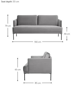 Sofa De Terciopelo Fluente (2 Plazas)