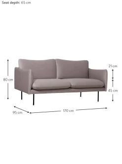 Sofa De Terciopelo Moby (2 Plazas)