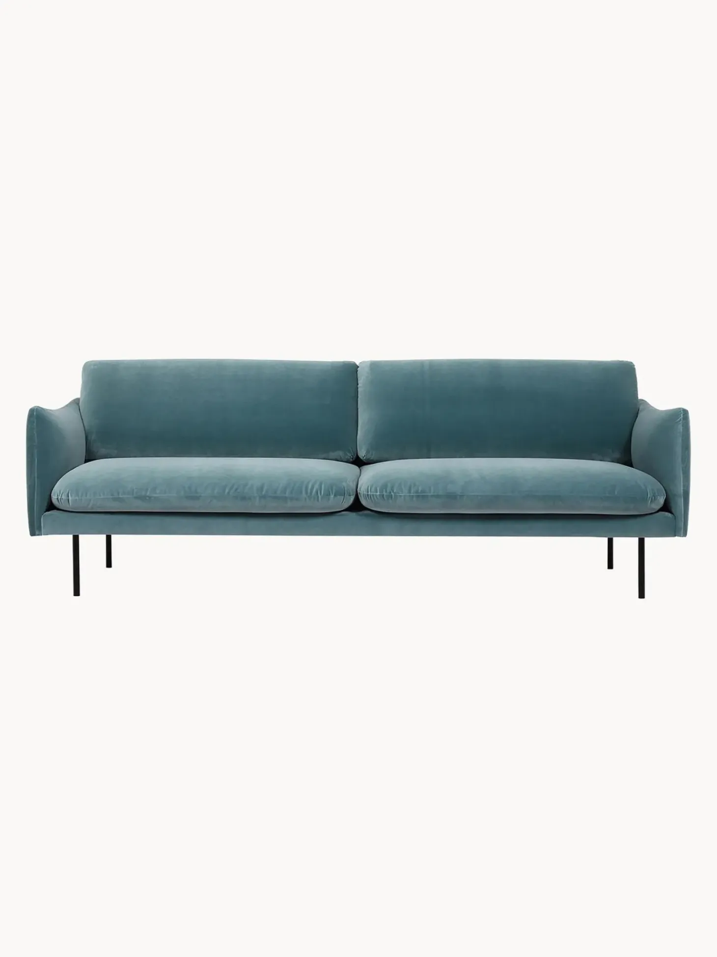 Sofa De Terciopelo Moby (3 Plazas)
