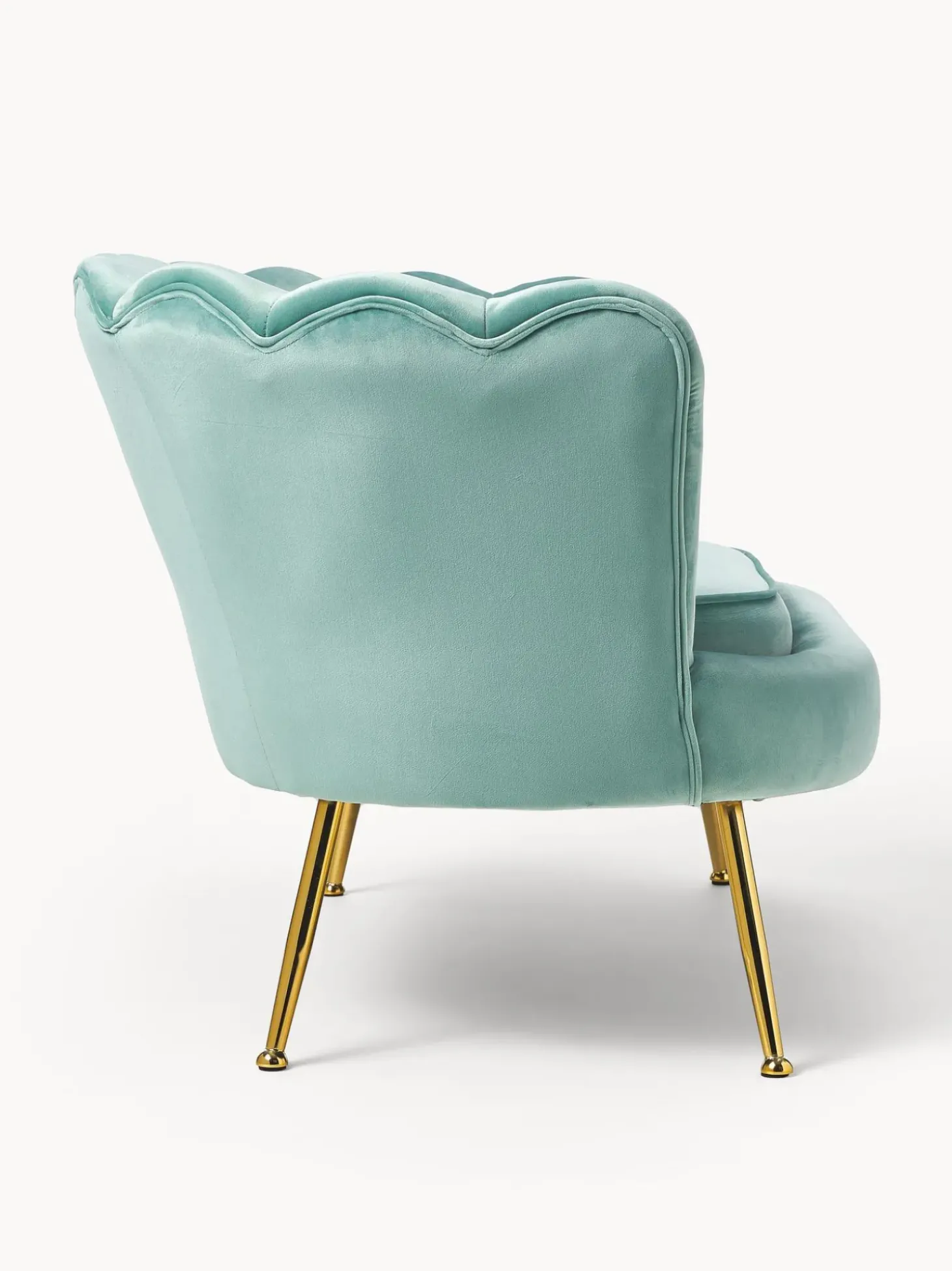 Sofa De Terciopelo Oyster (2 Plazas)