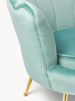 Sofa De Terciopelo Oyster (2 Plazas)