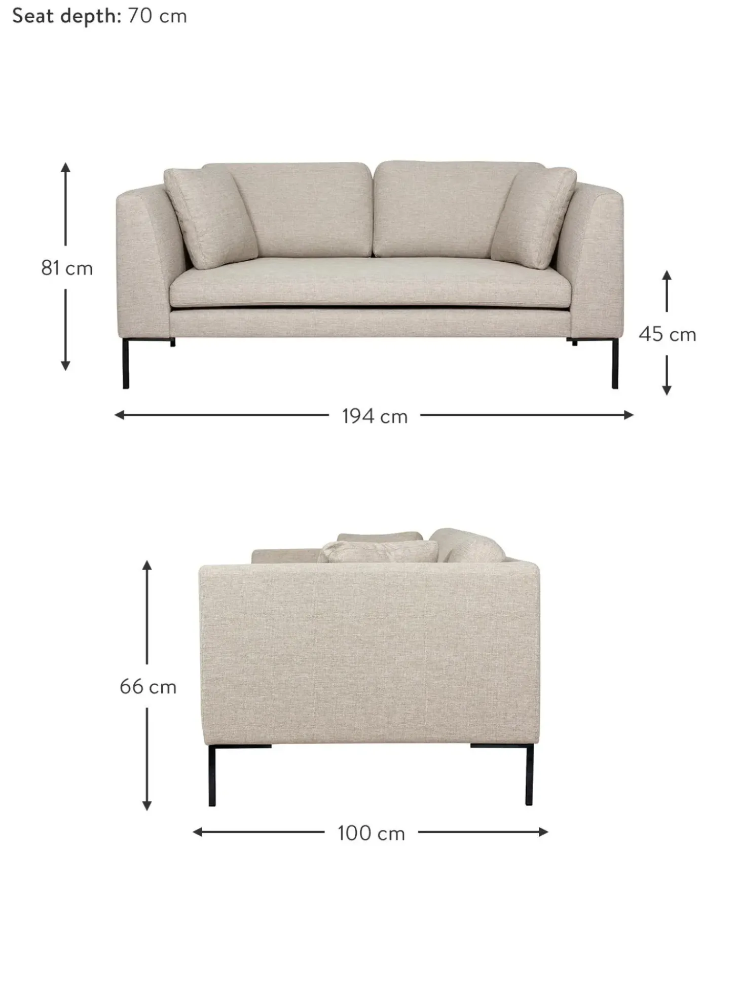 Sofa Emma (3 Plazas)