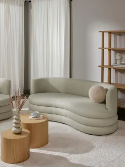 Sofa En Tejido Boucle De Diseno Solomon (3 Plazas)