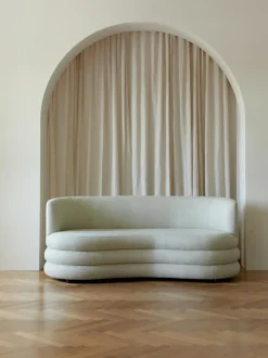 Sofa En Tejido Boucle De Diseno Solomon (3 Plazas)