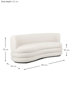 Sofa En Tejido Boucle De Diseno Solomon (3 Plazas)