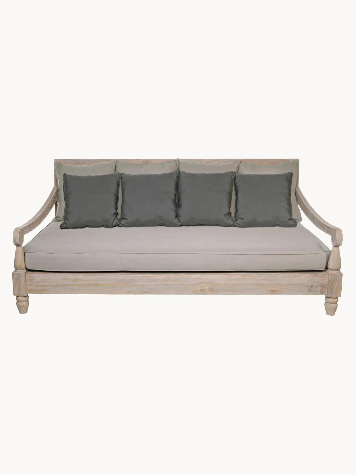 Sofa Grande Para Exterior De Madera Bali (4 Plazas)
