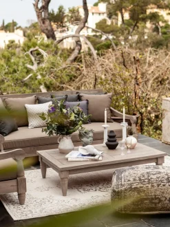 Sofa Grande Para Exterior De Madera Bali (4 Plazas)