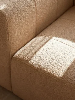 Sofa Modular Boucle Lena (4 Plazas), Con Reposapies