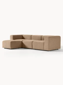 Sofa Modular Boucle Lena (4 Plazas), Con Reposapies