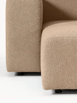 Sofa Modular Boucle Lena (3 Plazas), Con Reposapies