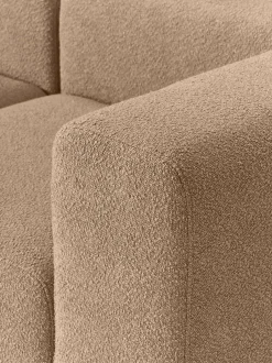 Sofa Modular Boucle Lena (3 Plazas), Con Reposapies