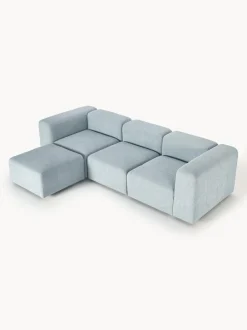 Sofa Modular Boucle Lena (4 Plazas), Con Reposapies
