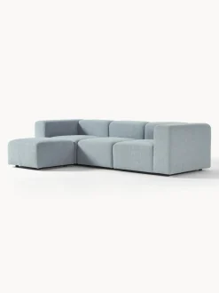 Sofa Modular Boucle Lena (4 Plazas), Con Reposapies