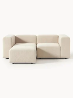 Sofa Modular Boucle Lena (3 Plazas), Con Reposapies