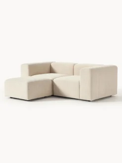 Sofa Modular Boucle Lena (3 Plazas), Con Reposapies