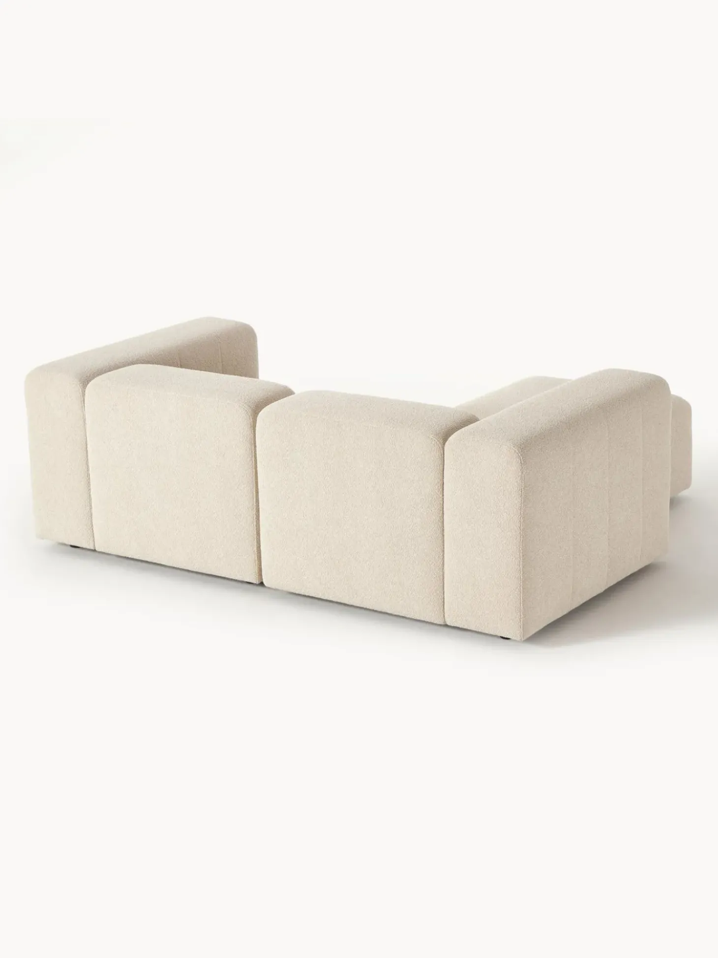 Sofa Modular Boucle Lena (3 Plazas), Con Reposapies