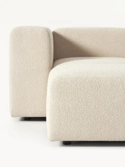 Sofa Modular Boucle Lena (3 Plazas), Con Reposapies